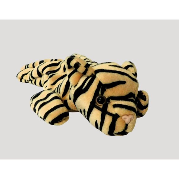 Ty Beanie Baby Stripes Tiger Version 3 Gold Black Retired Plush Animal Tag - Picture 1 of 7